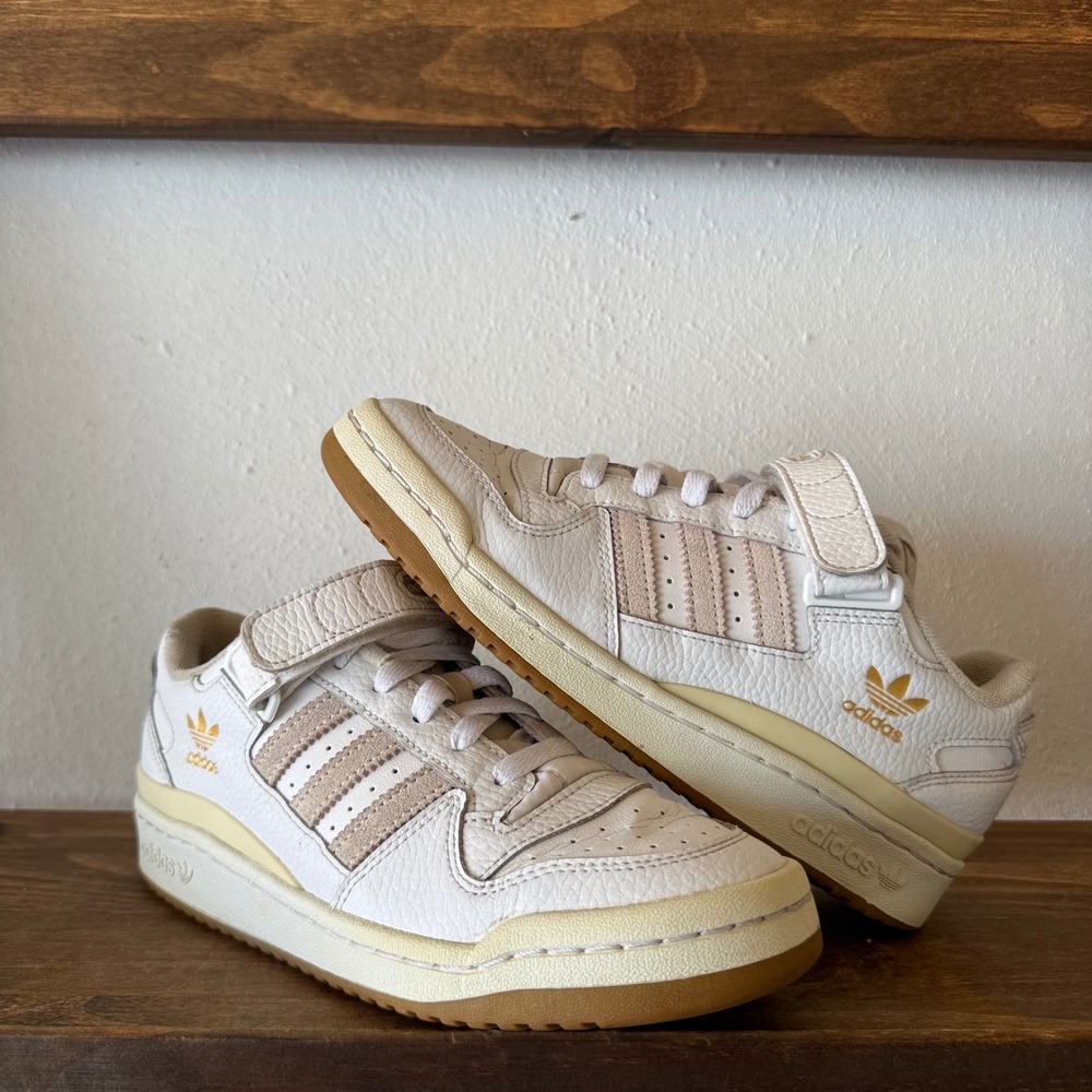 Adidas Sneakers Forum Low Youth Size 6 White Gum Beige Cream GZ3875